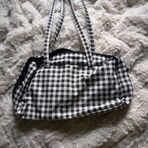 BAGGU regular bowler in gingham